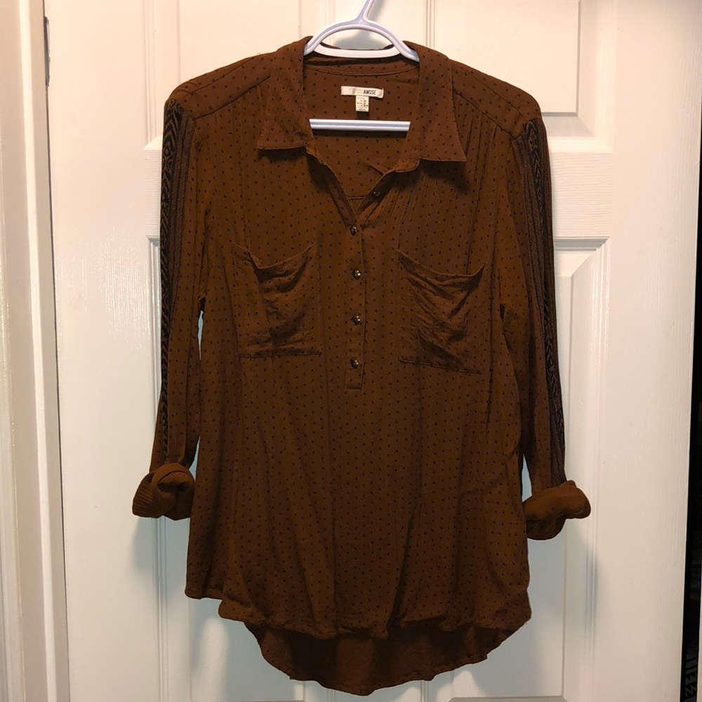 Amuse Society long sleeve top - size Large